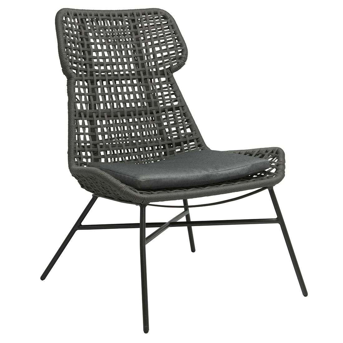 Loungestol Greta aluminium/tau 84,5x78 cm - Stern forfra