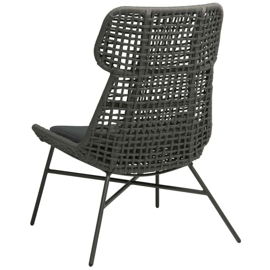 Loungestol Greta aluminium/tau 84,5x78 cm - Stern bakside