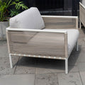 Loungestol Horizon aluminium/tau 87x87 cm front