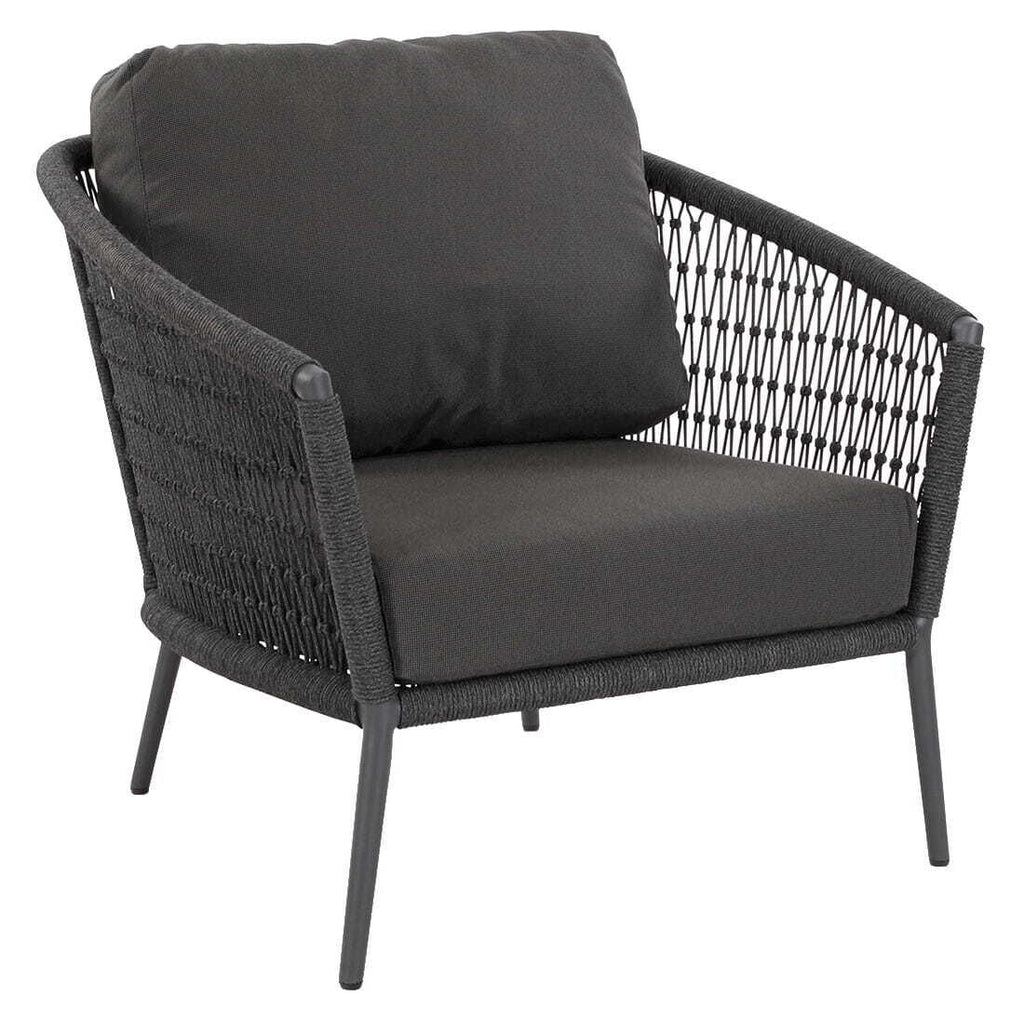 Loungestol Ibiza tau antrasitt/grå 85x86 cm - Musterring bakside