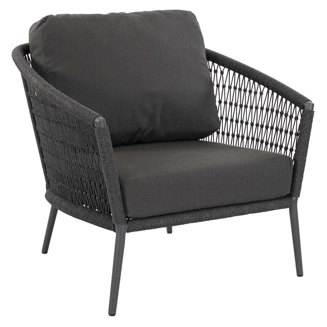 Loungestol Ibiza tau antrasitt/grå 85x86 cm - Musterring bakside