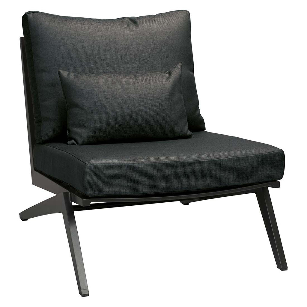 Loungestol Jackie aluminium/polyakryl 75x91 cm - Stern forfra