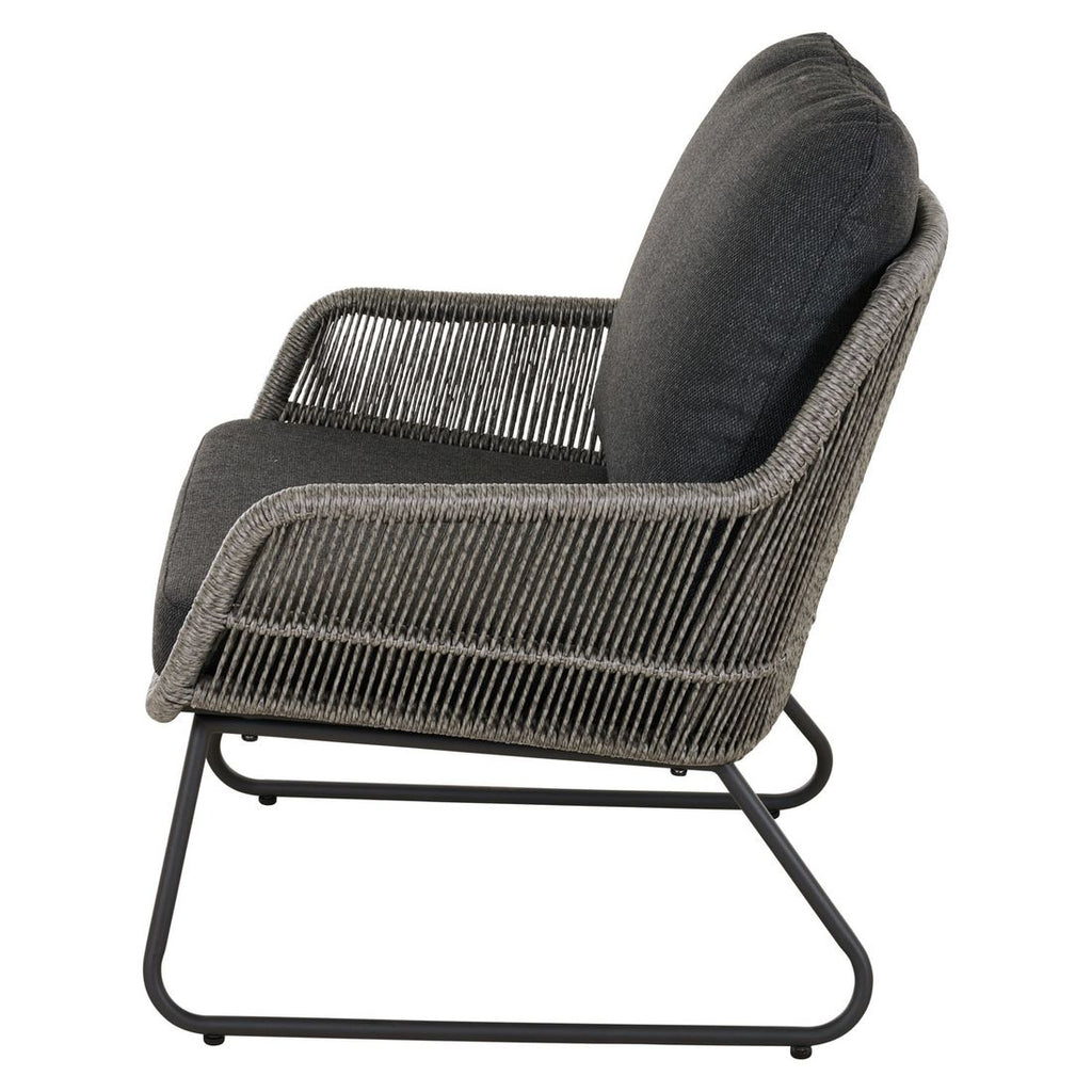 Oversikt av Loungestol Kansas aluminium/flettverk 76x73,5 cm i hage