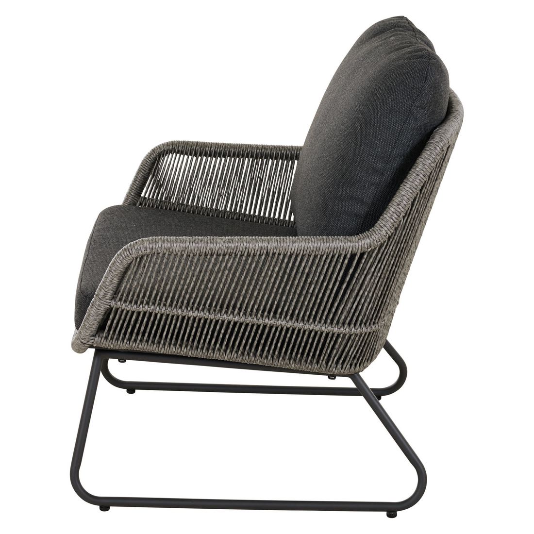 Oversikt av Loungestol Kansas aluminium/flettverk 76x73,5 cm i hage