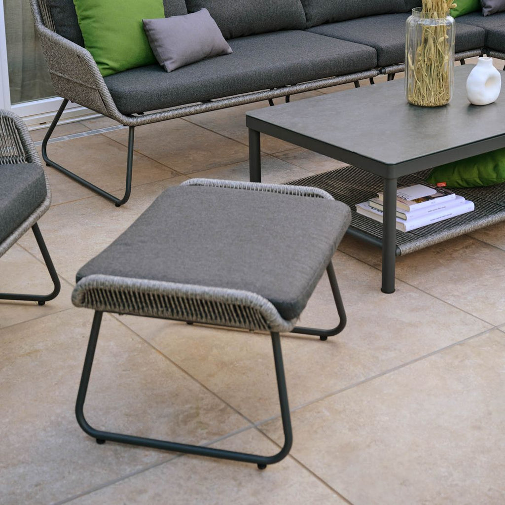 Loungestol Kansas aluminium/flettverk - Siena Garden