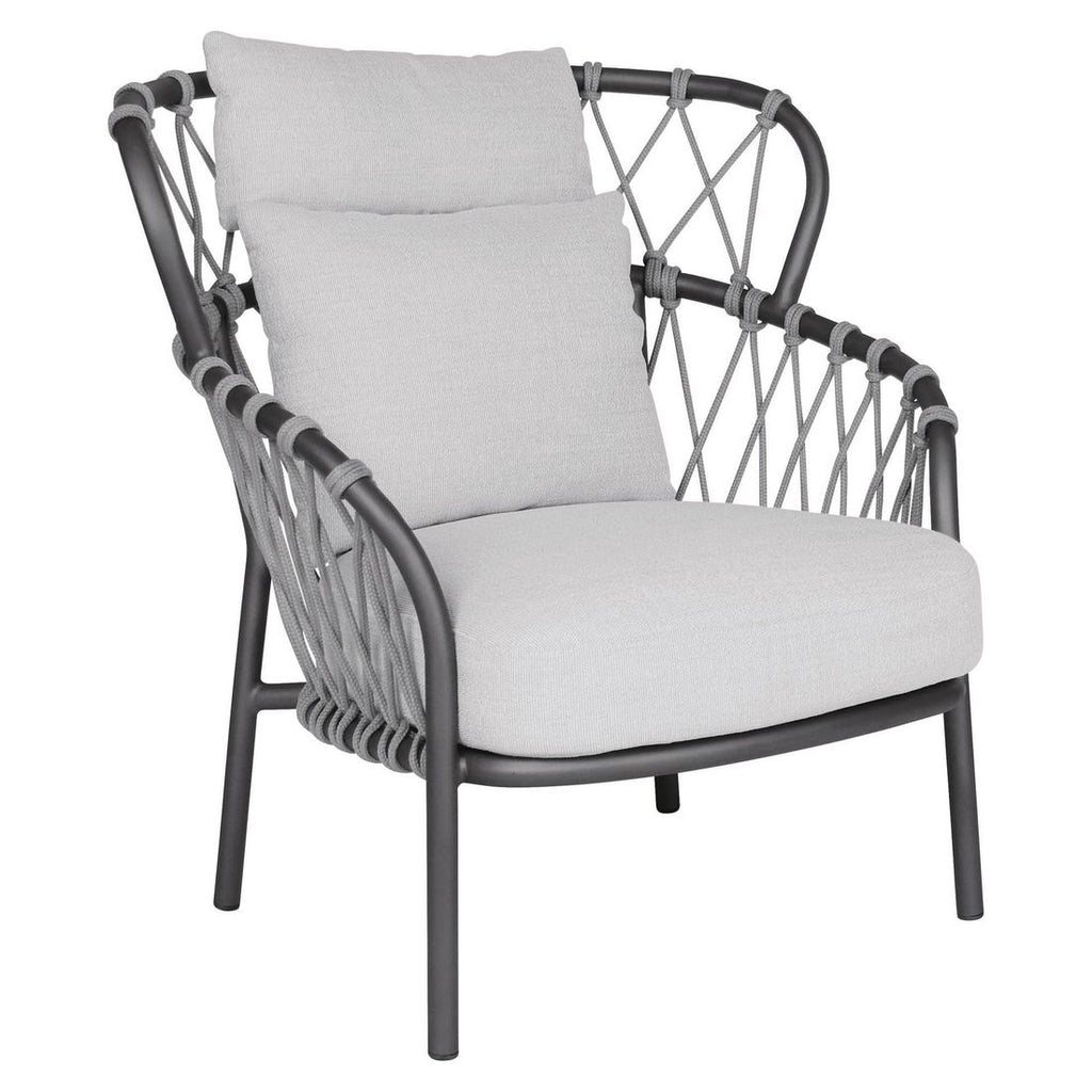 Loungestol Klea aluminium tau 93 cm bakside