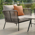 Loungestol Marla aluminium/tau med pute - Stern forfra