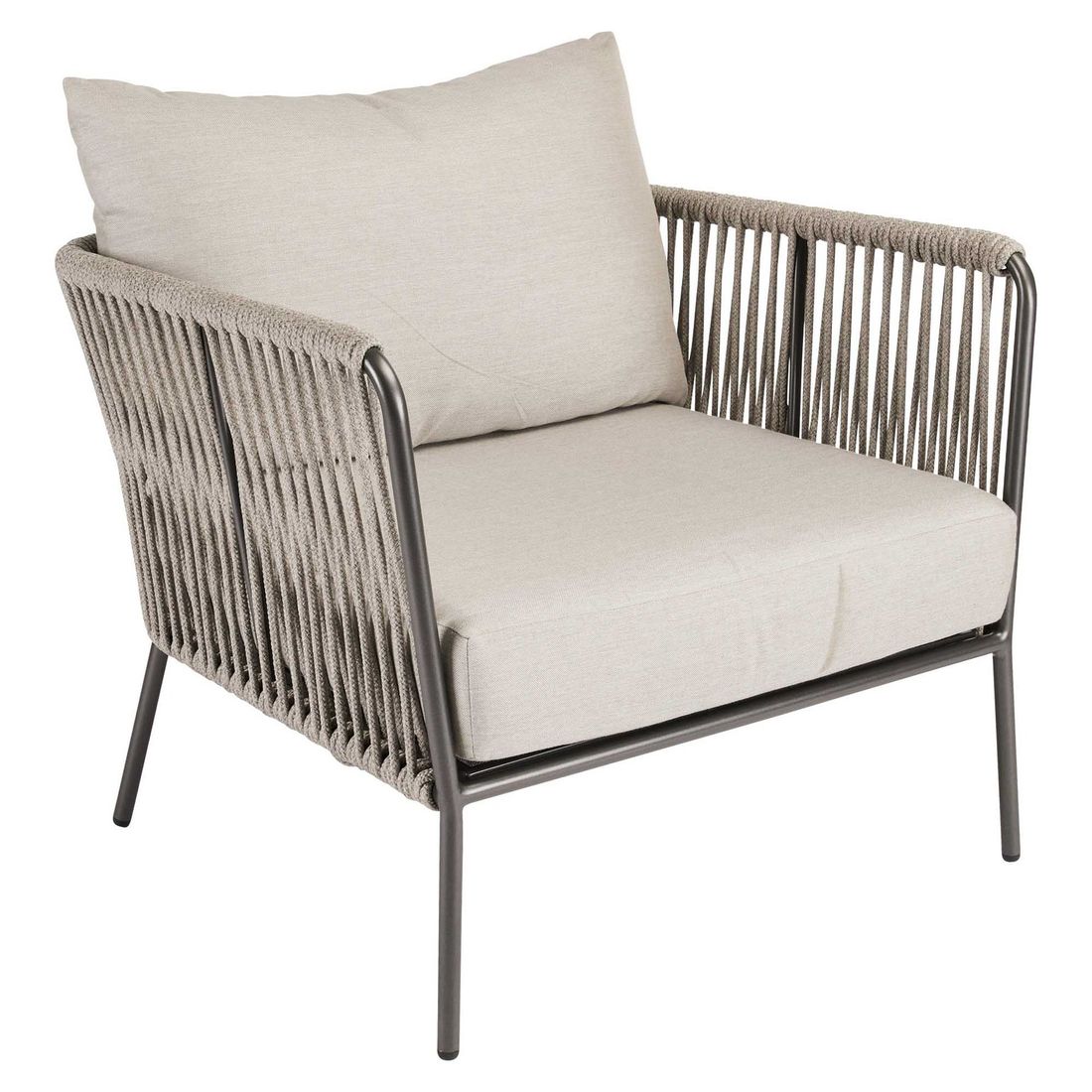 Loungestol Marla aluminium/tau med pute - Stern bakside