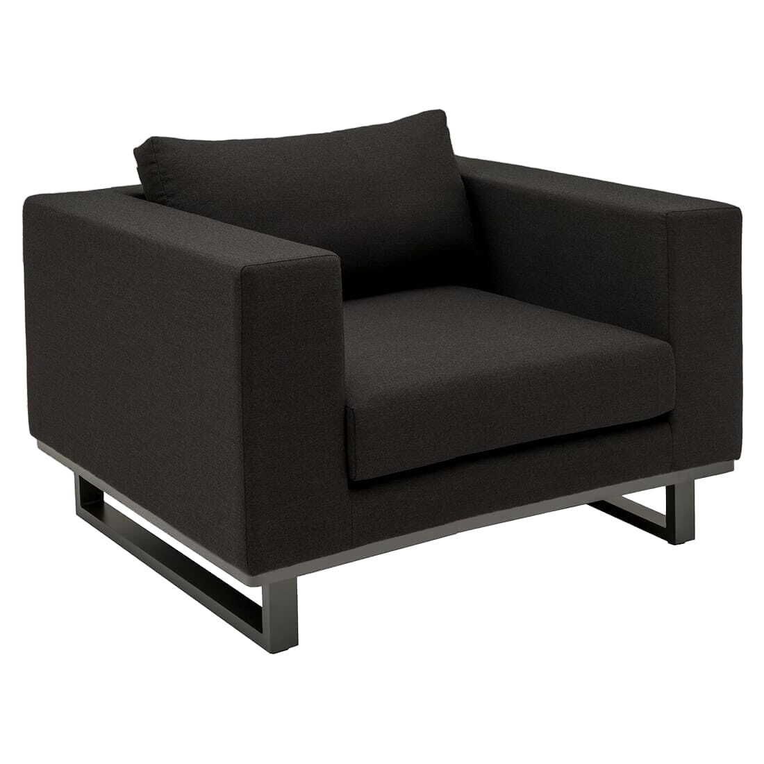 Loungestol Miami aluminium Sunbrella 107x90 cm bakside