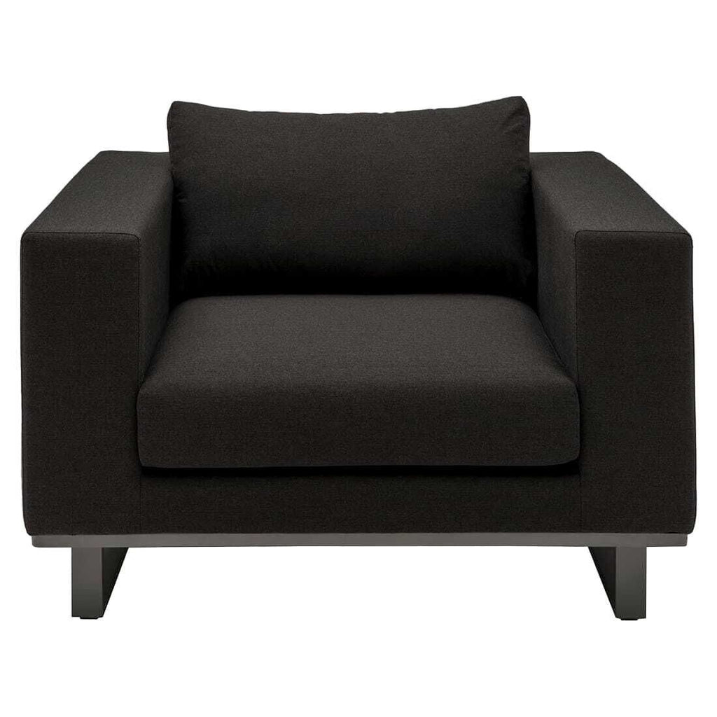 Loungestol Miami aluminium Sunbrella 107x90 cm nærbilde av stoff