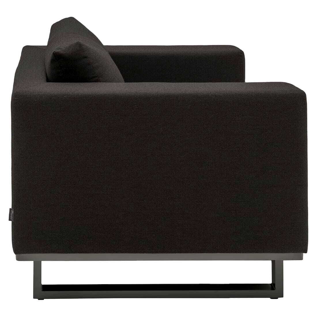 Loungestol Miami aluminium Sunbrella 107x90 cm detalj av armlene