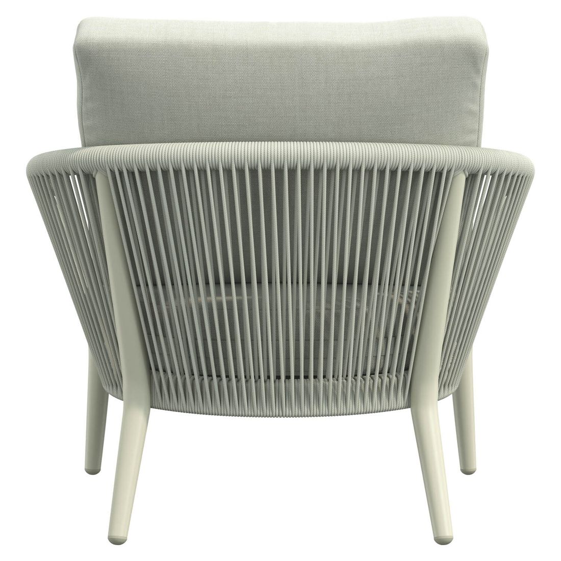 Loungestol Monet aluminium tau olefin 90x80 cm nærbilde pute
