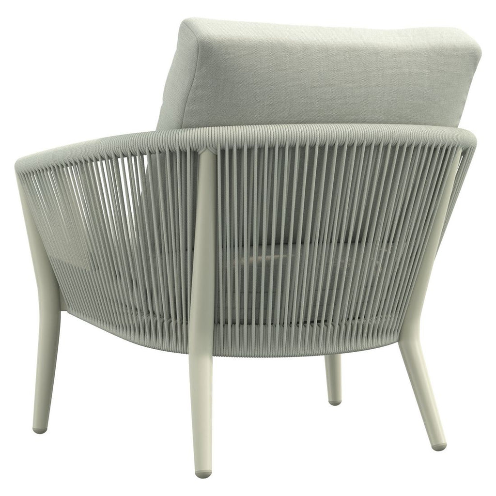 Loungestol Monet aluminium tau olefin 90x80 cm sideprofil