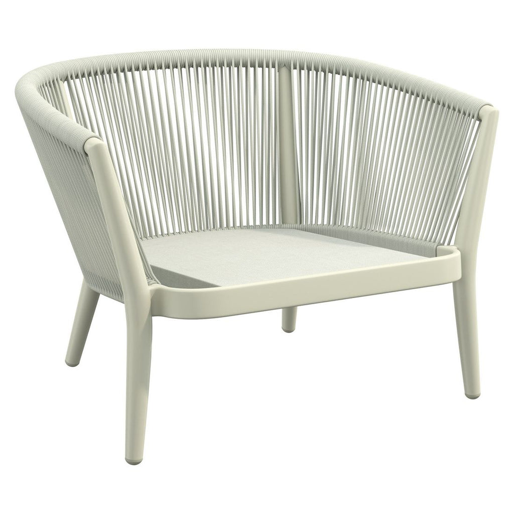 Loungestol Monet aluminium tau olefin 90x80 cm sete og rygg