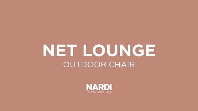 Loungestol Net stabelbar plast corallo - Nardi bakside