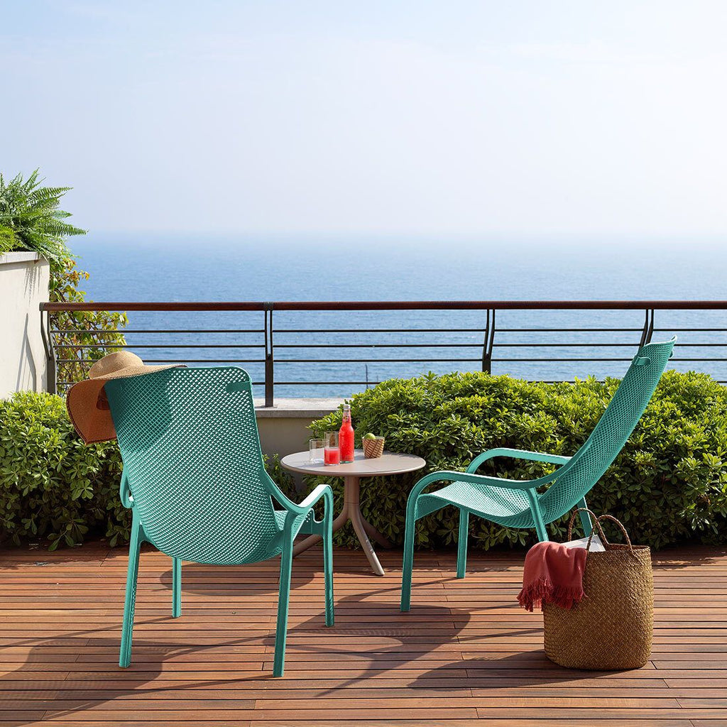 Loungestol Net stabelbar plast salice - Nardi ergonomisk design