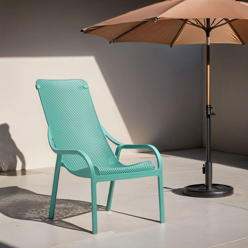 Loungestol Net stabelbar plast salice - Nardi detalj