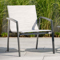 Loungestol New Top aluminium/textilen stabelbar forfra
