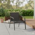 Loungestol New Top aluminium tekstilen antrasitt forfra