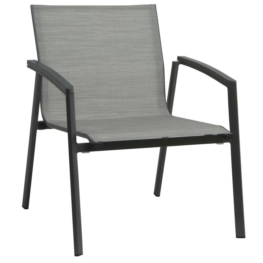 Loungestol New Top aluminium/textilen stabelbar bakside
