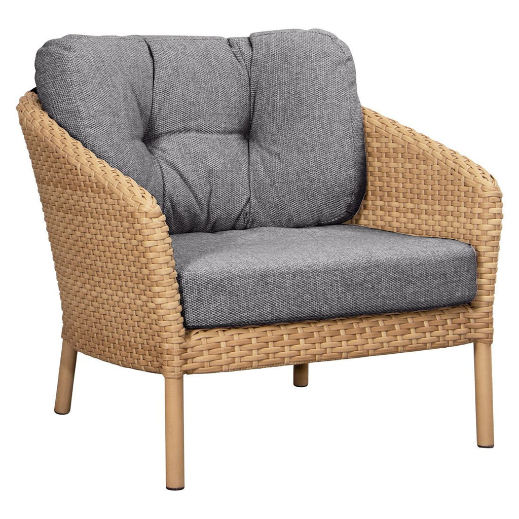 Loungestol Ocean aluminium/polyrotting 81x90 cm forfra