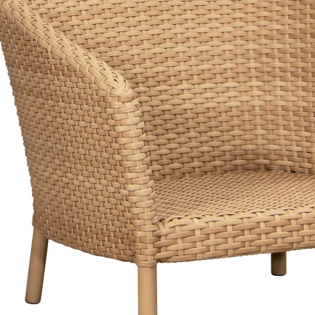 Loungestol Ocean aluminium/polyrotting 81x90 cm bakside