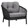 Loungestol Ocean aluminium/tau 81x90 cm - Cane-line forfra