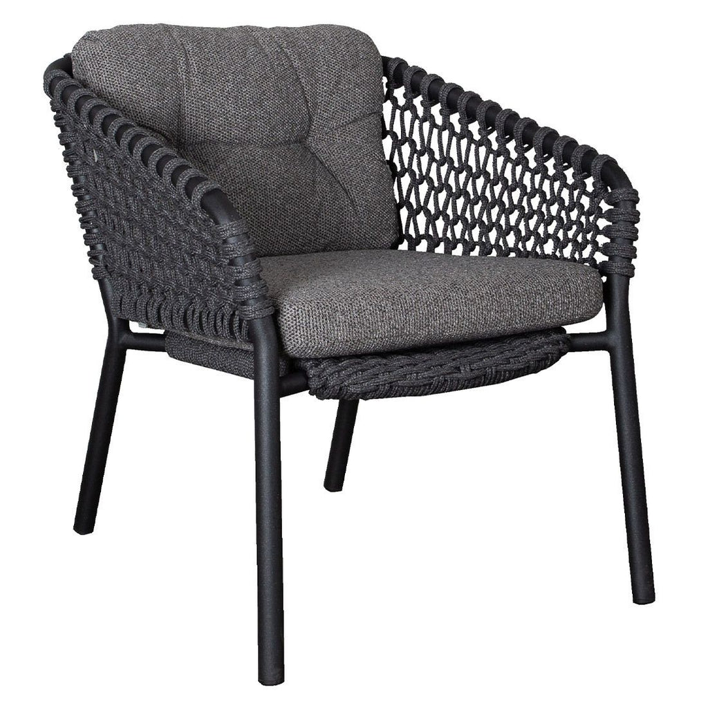 Loungestol Ocean aluminium tau stabelbar forfra