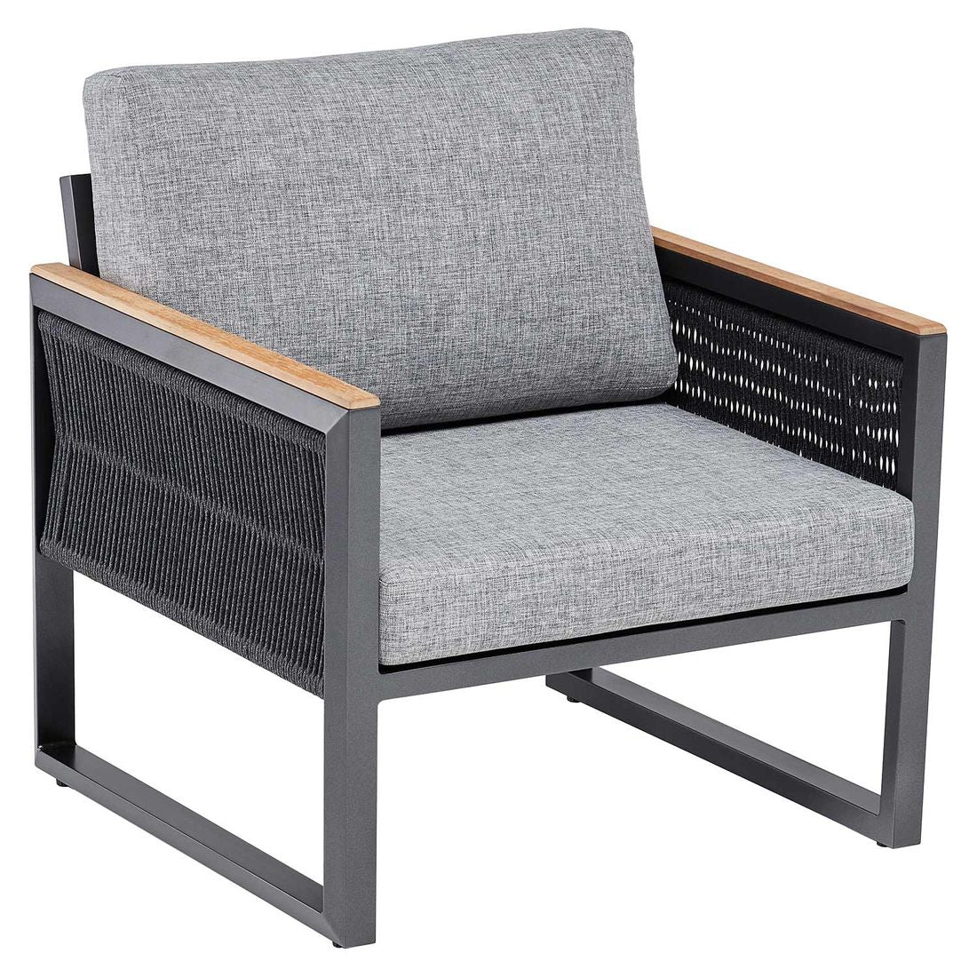 Loungestol Ocean Skid aluminium/tau 76x73 cm bakside