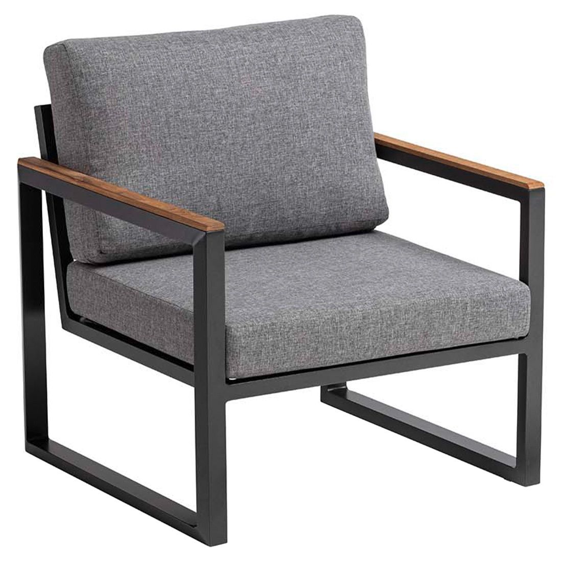 Loungestol Ocean Skid Modular aluminium/olefin nærbilde av armstøtte