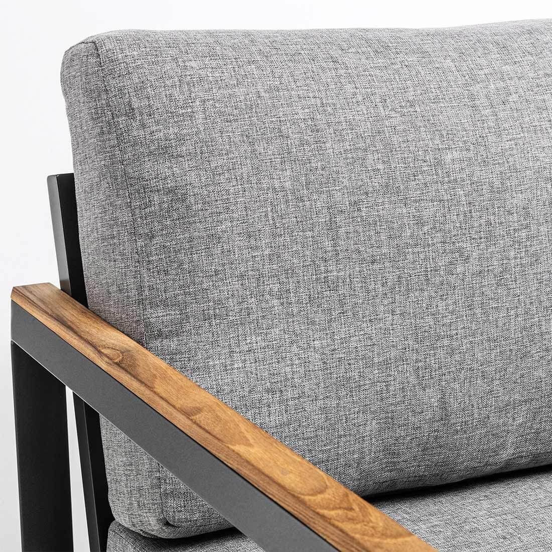 Loungestol Ocean Skid Modular aluminium/olefin sideprofil