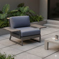 Loungestol Ocean Skid Platform aluminium 121,5 cm forfra