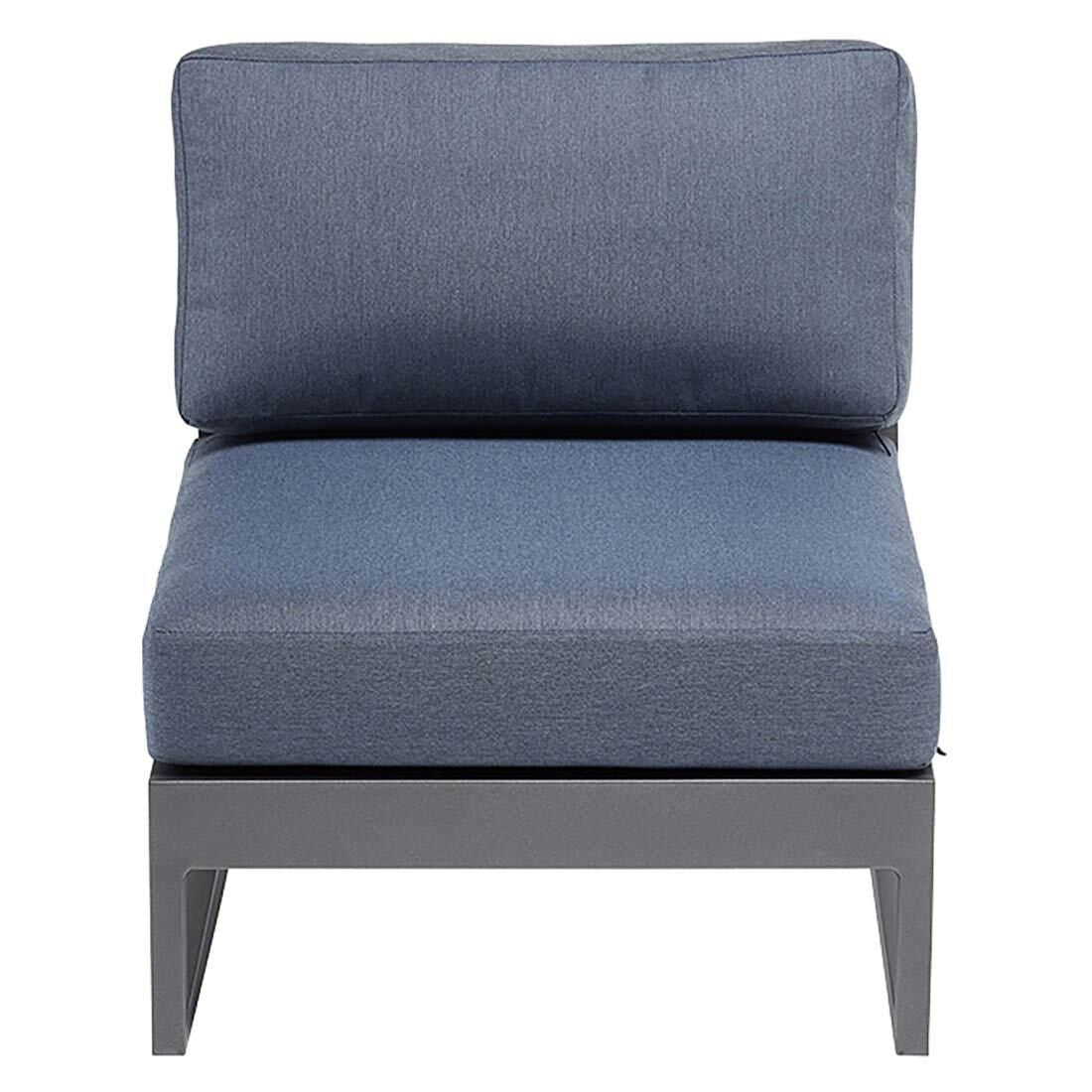 Loungestol Ocean Skid Platform aluminium 121,5 cm nærbilde av ramme