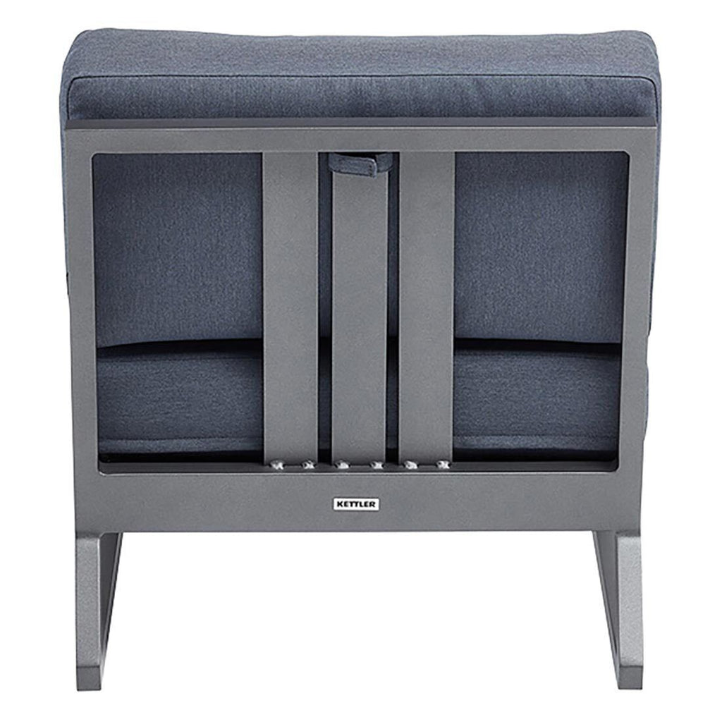 Loungestol Ocean Skid Platform aluminium 121,5 cm med bord