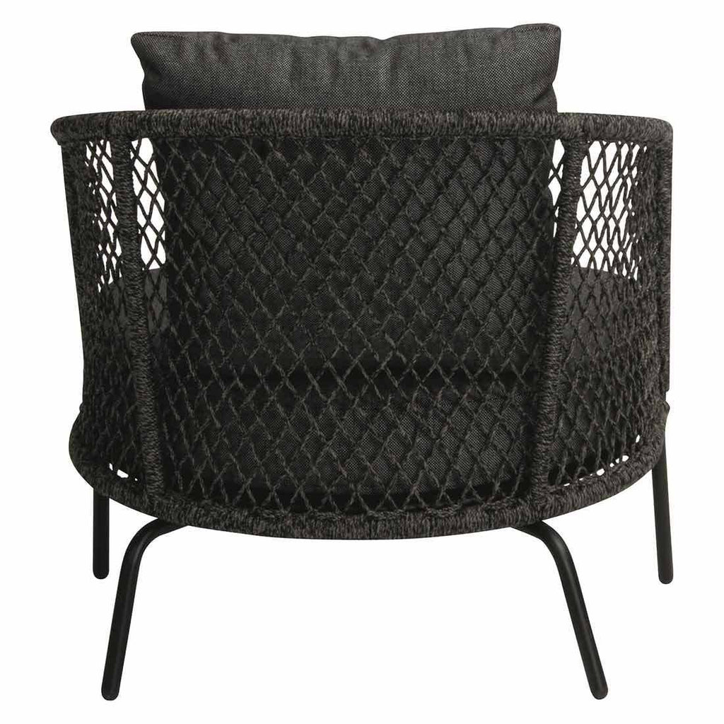 Loungestol Odea aluminium/tau svart 75 cm - Stern