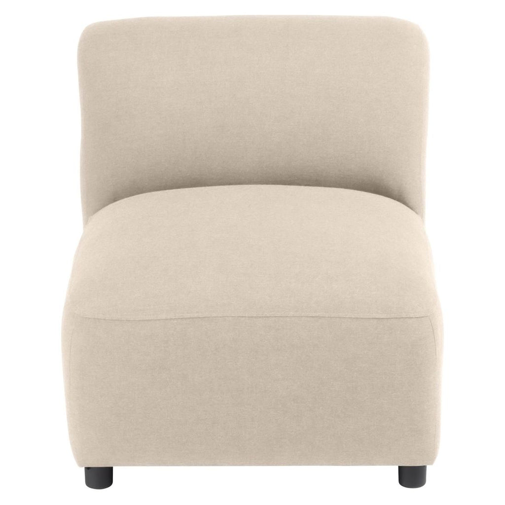 Loungestol Osea utestoff beige 70x93 cm - montert på terrasse