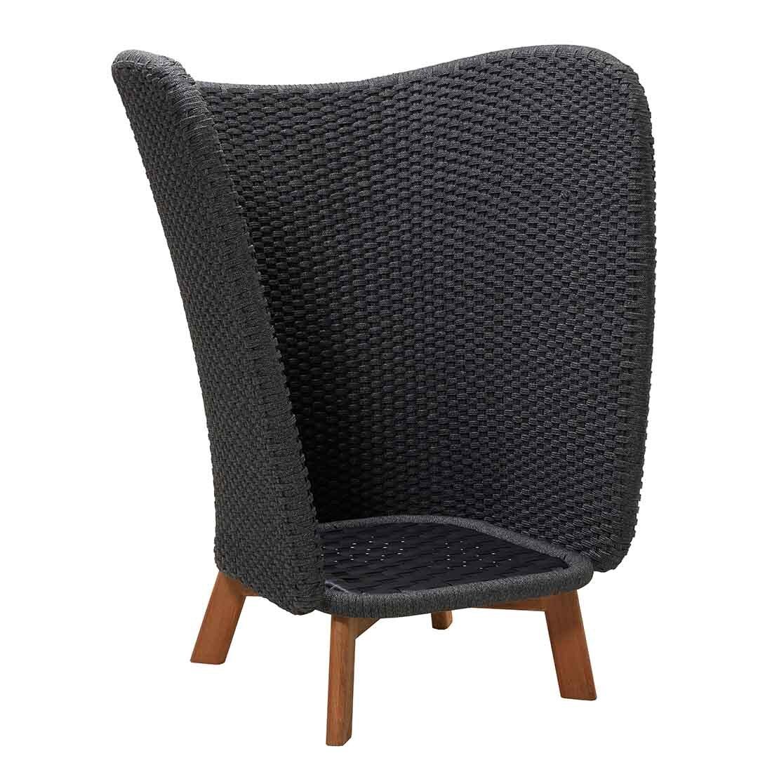 Loungestol Peacock Wing teak/tau 102x89 cm - Cane-line detalj av materiale