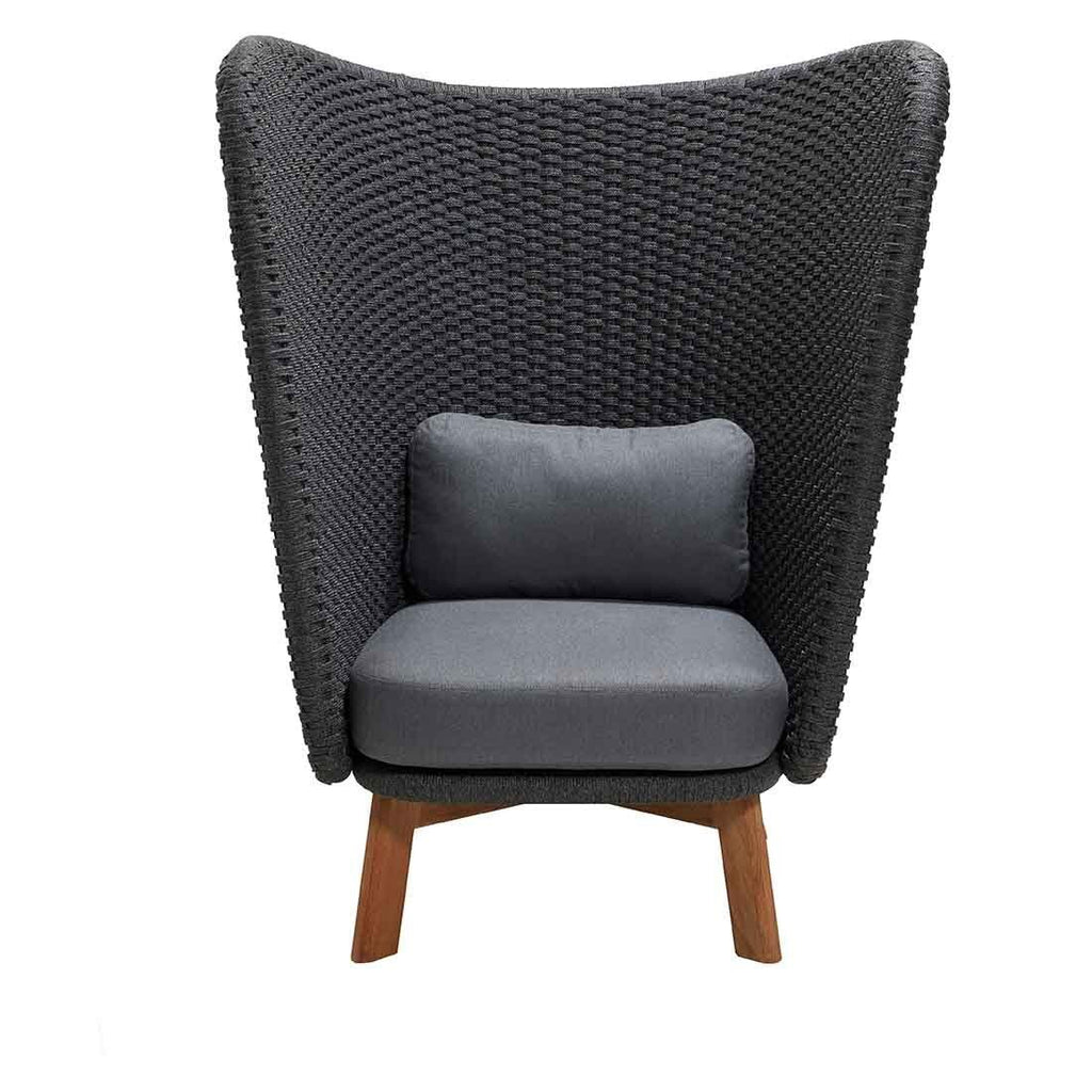 Loungestol Peacock Wing teak/tau 102x89 cm - Cane-line nærbilde av tau