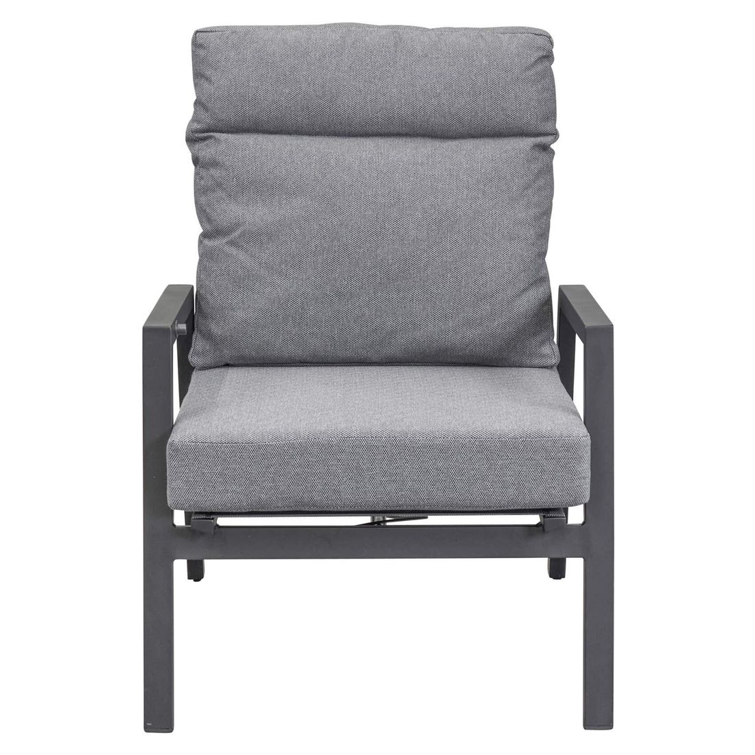 Loungestol Perth aluminium, regulerbar rygg montert på terrasse