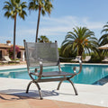 Loungestol Romeo smijern 69x65 cm forfra med marone antikk finish