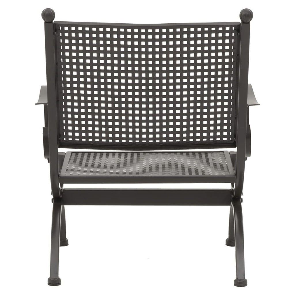 Loungestol Romeo smijern 69x65 cm nærbilde av sete i metall