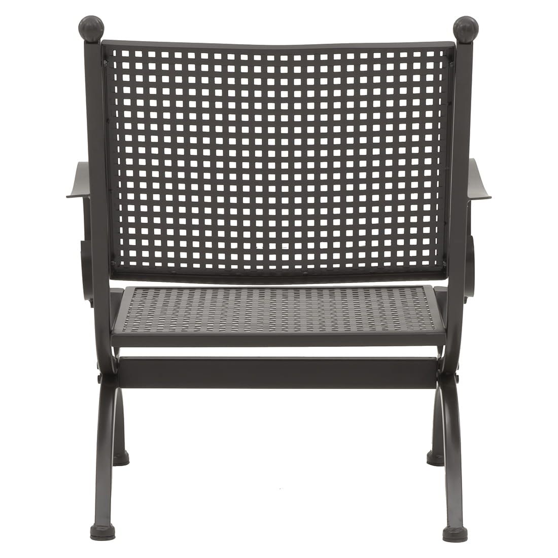 Loungestol Romeo smijern 69x65 cm nærbilde av sete i metall