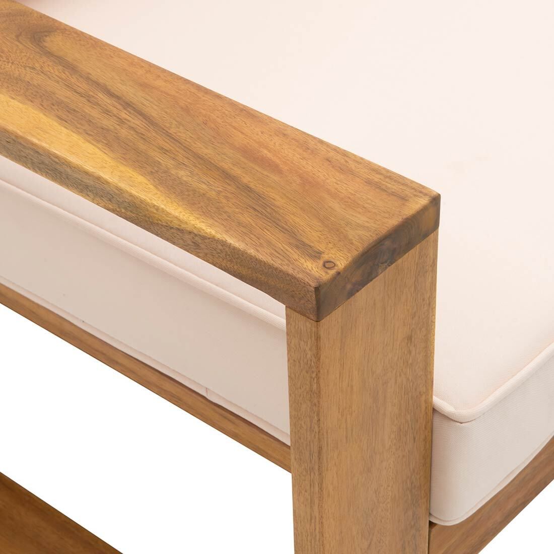 Loungestol Santa Cruz akasie polyester detalj av sitteflate