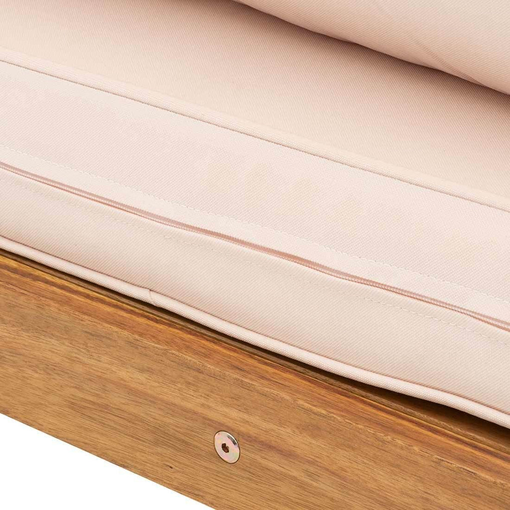 Loungestol Santa Cruz akasie polyester samlet sett i terrassemiljø