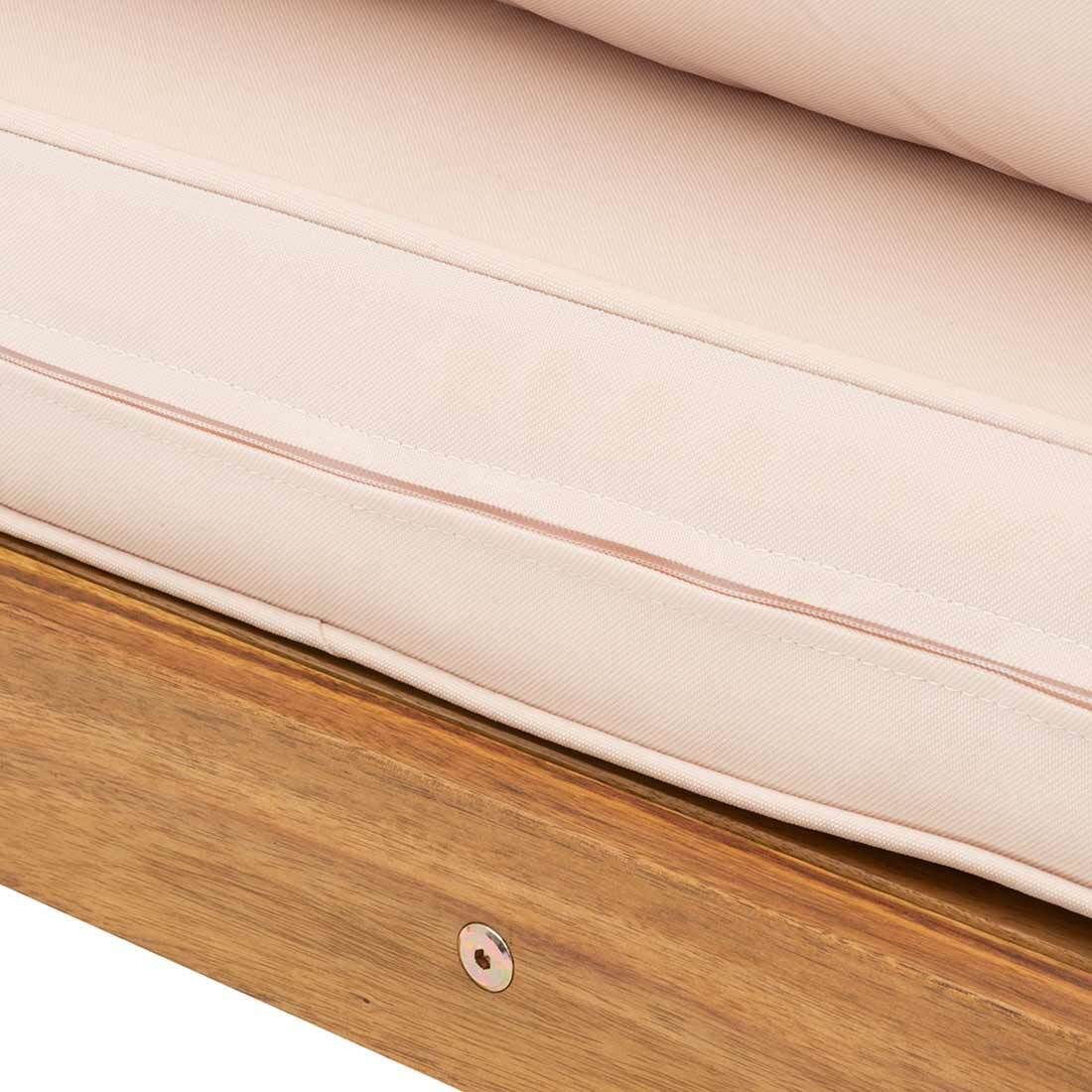 Loungestol Santa Cruz akasie polyester samlet sett i terrassemiljø