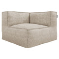 Loungestol Silky polypropylen/chenille 95x95 cm forfra beige