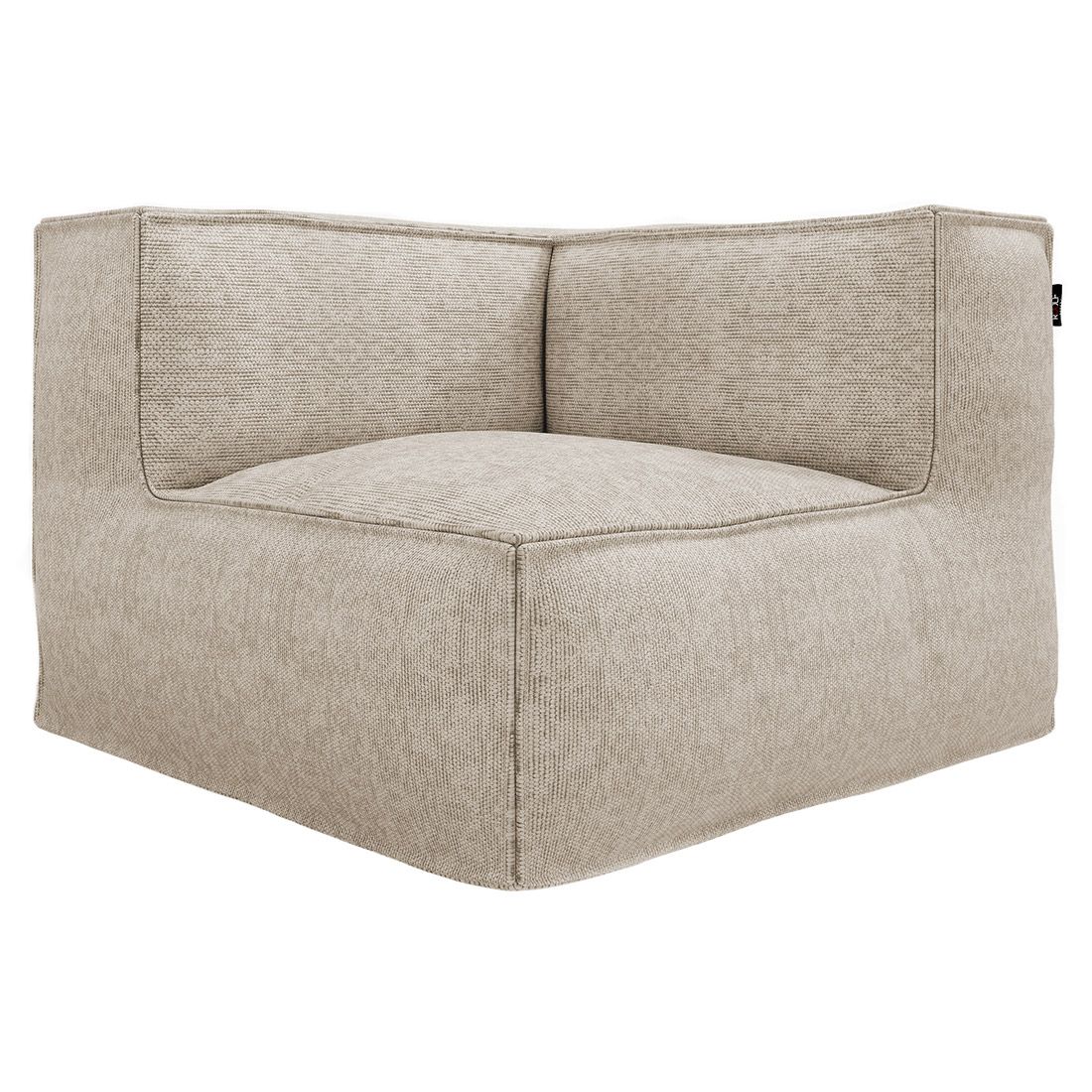 Loungestol Silky polypropylen/chenille 95x95 cm forfra beige
