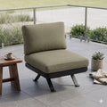 Loungestol Sky aluminium/olefin 70x70 cm - Zebra forfra