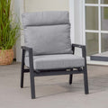 Loungestol Sondrino regulerbar aluminium forfra