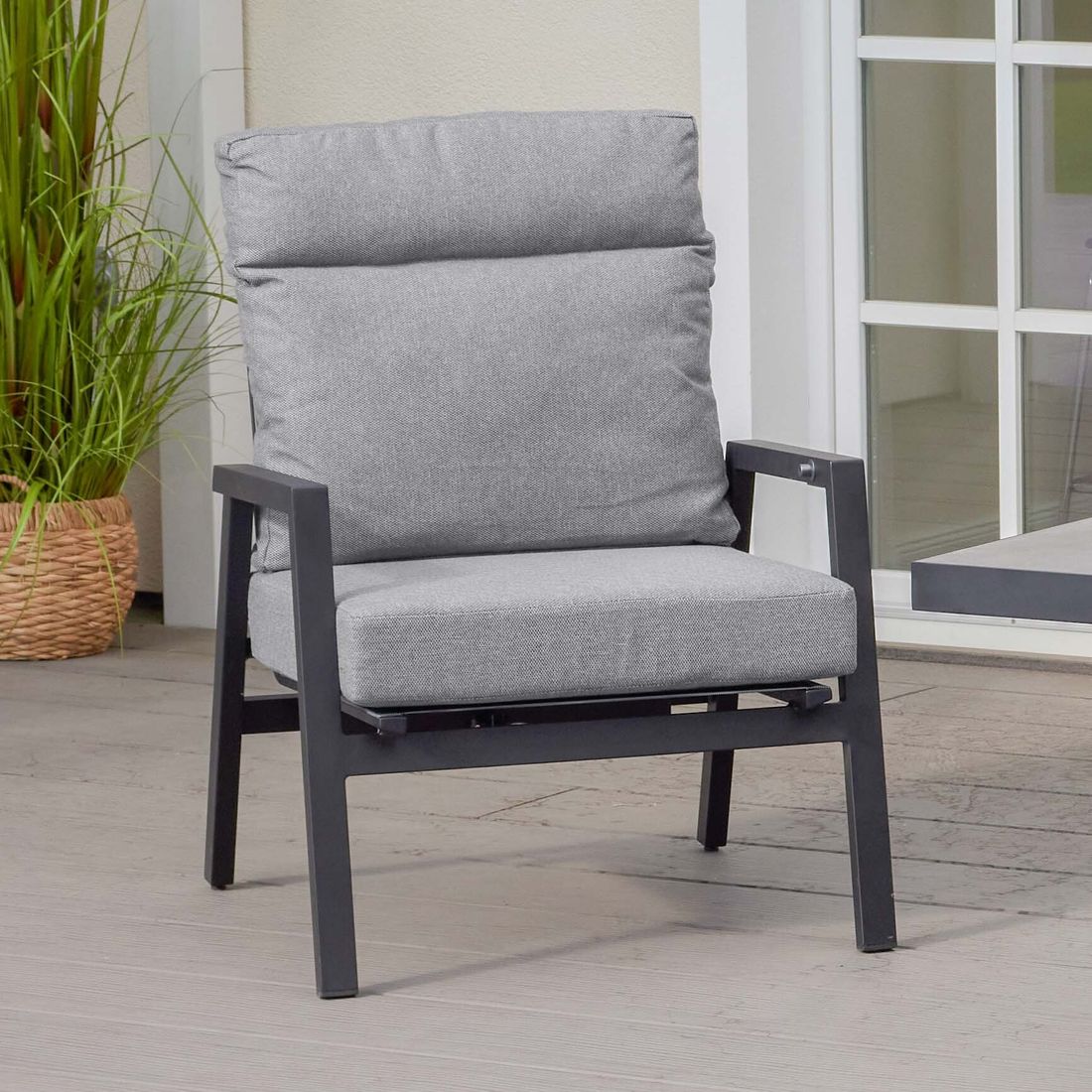 Loungestol Sondrino regulerbar aluminium forfra